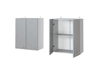 Верхний шкаф-сушка 60x72 см с 2 дверями для кухни Монс графит - фото