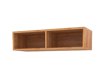 Верхний шкаф 80x20 см для кухни Фиджи белый/бетон 1800 - фото