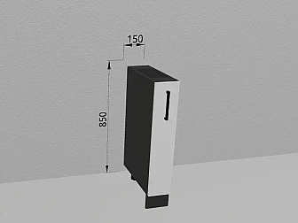 Напольный шкаф 15x82,4 см для кухни Элеганция - фото