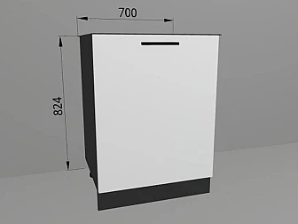 Напольный шкаф 70x82,4 см для кухни Демо низ МДФ - фото