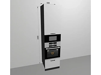 Пенал под технику 60x240 см под духовой шкаф П93 для кухни Муссон - фото