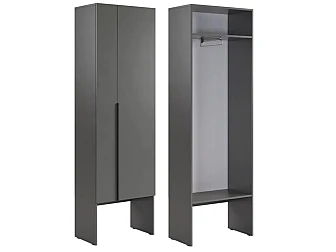 Шкаф двухдверный L600 Баско графит - фото