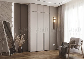 Шкаф 3-х створчатый Норд 1200 с антресолью Кашемир, Крафт серый - фото
