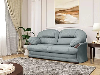 Прямой диван Квин 6 БД без механизма Newtone aqua blue - фото