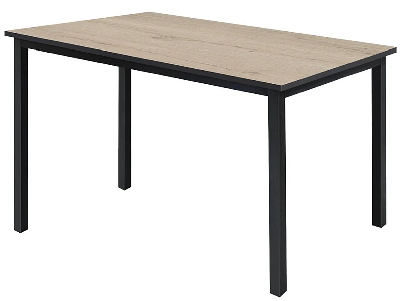 Стол Трио 1400*800 мм Дуб каньон/черные опоры — фото