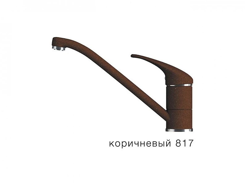 Смеситель для кухни низкий Эко Tolero Коричневый 817 — фото