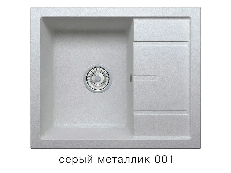 Кухонная мойка Tolero R-107 Серый металлик 001 — фото