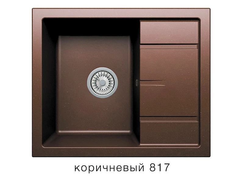 Кухонная мойка Tolero R-107 Коричневый 817 — фото