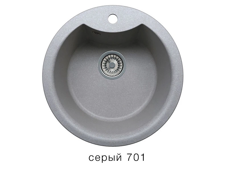 Кухонная мойка Tolero R-108E Серый 701 — фото