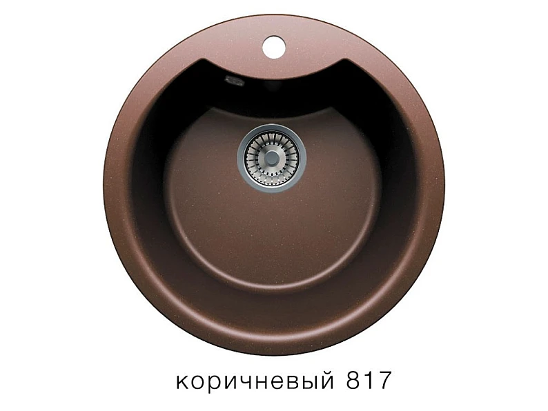 Кухонная мойка Tolero R-108E Коричневый 817 — фото