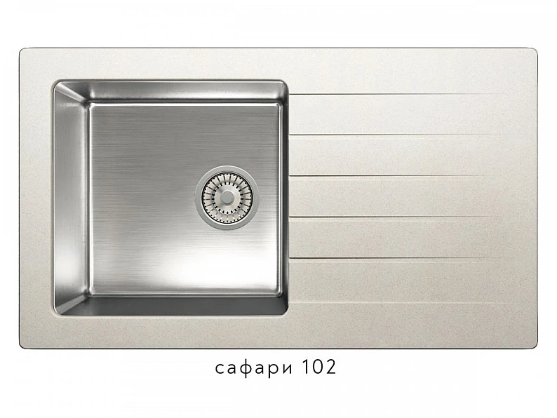 Кухонная мойка Tolero twist TTS-860 Сафари 102 — фото