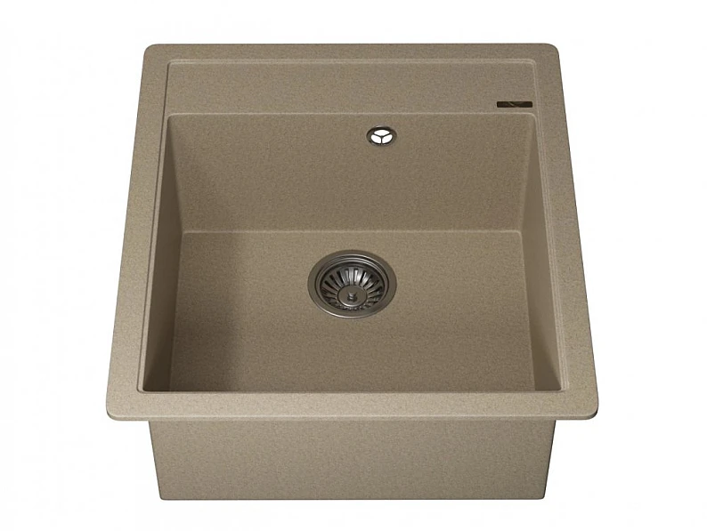 Кухонная мойка Uperwood Quartz UPD-07-02 бежевая матовая — фото