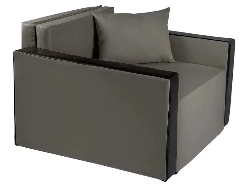 Кресло-кровать Милена с подлокотниками рогожка ash — фото