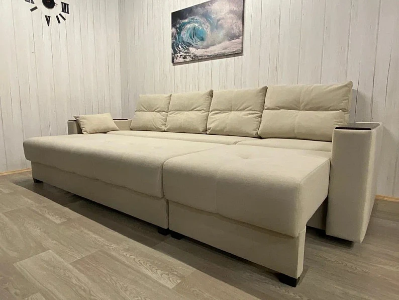 Диван Комфорт-6 НПБ+МДФ модульный 1К-3 ткань Veluta Lux 1 — фото 2