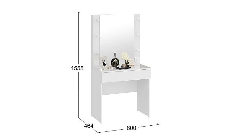 Стол туалетный «Марго» Белый — фото 2