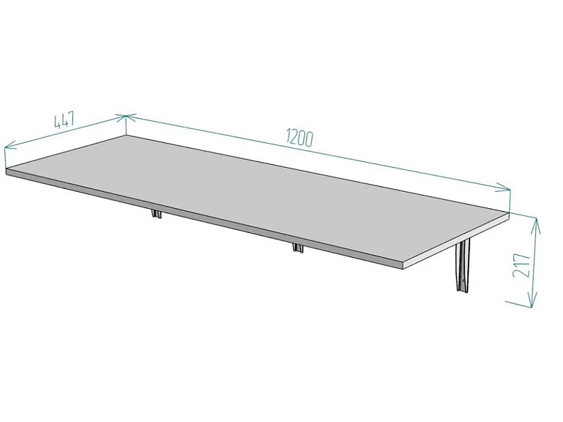 Консоль складная T89 ширина 1200 — фото 2