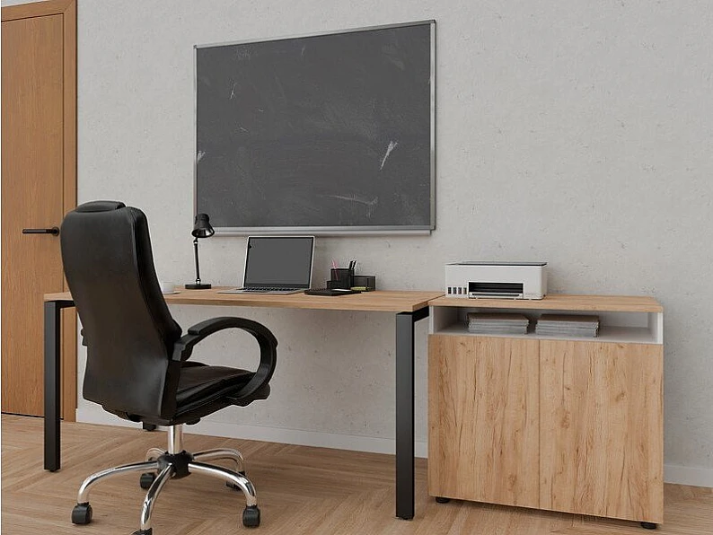 Стол с эффектом парения Лофт П-образные опоры черные ЛО.Кпп_7 700х1600 мм — фото 2