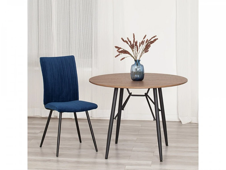 Стул обеденный Monte Carlo синий/черный — фото 2