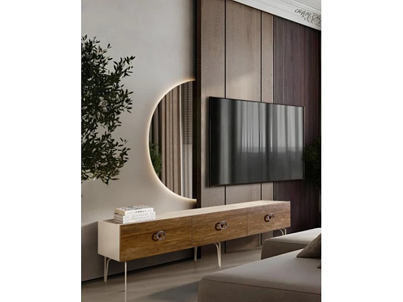 Тумба для телеапаратуры 2.1 Bogemia Wood БМТ-2(Wo) — фото 4