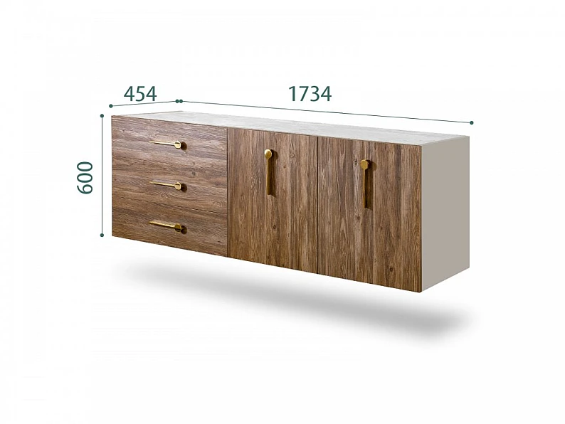 Комод для гостиной 1.6 Bogemia Fly Wood БМКМ-4(Fly)(Wo) — фото 2