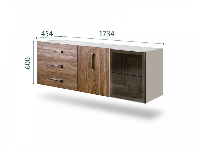 Комод для гостиной 1.6 Bogemia Fly Wood БМКМ-4[5][10](Fly) (Wo) — фото 2
