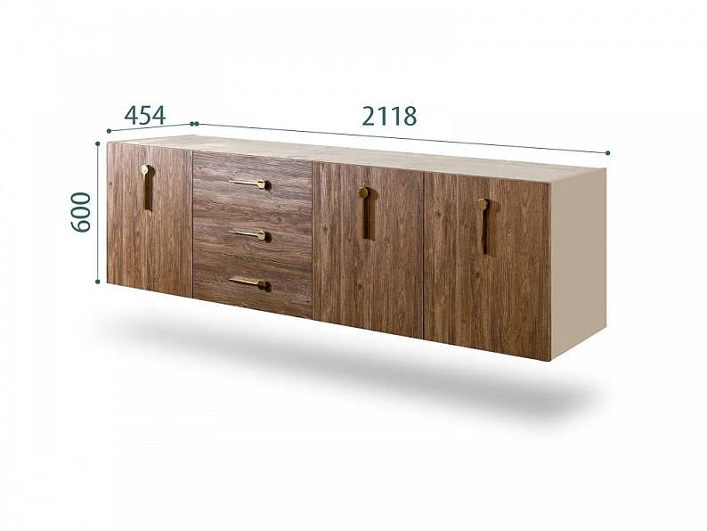 Комод для гостиной 2.1 Bogemia Fly Wood БМКМ-5(Fly)(Wo) — фото 2