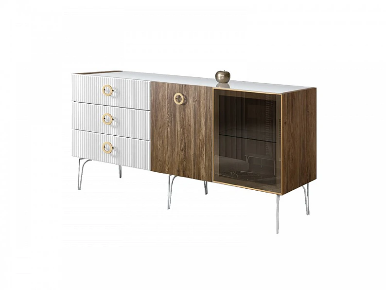 Комод для гостиной 1.6 Bogemia Woodline Wood Fillini БМКМ-4 [5][10] (Woodline) — фото 2