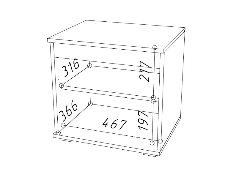 Тумба для обуви ПТ-50 Stark Серый графит — фото 3