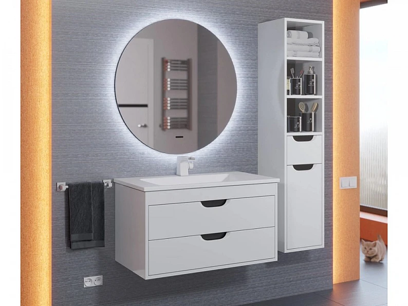 Зеркало Uperwood Modul круглое холодная подсветка 80х80 см — фото 3