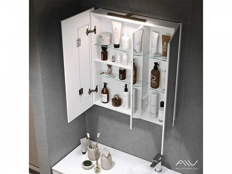 Шкаф-трюмо зеркальный Cosmetic 75 без светильника — фото 4