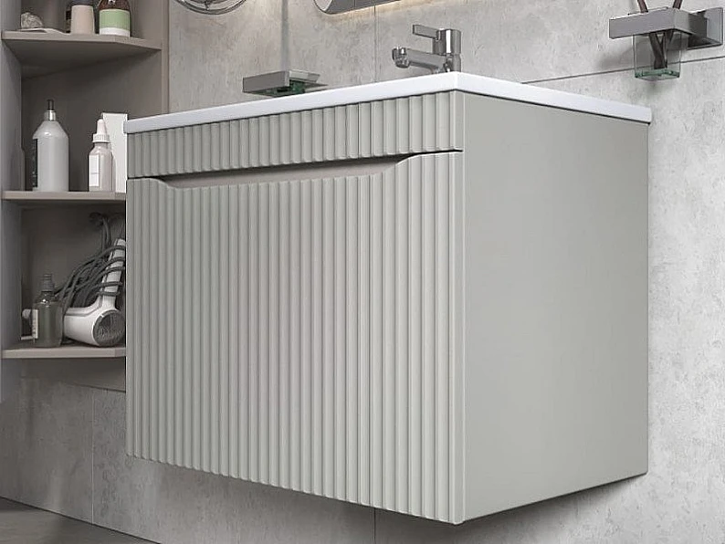 Тумба с раковиной Alba 700-0-1 Madera Modul навесная тирамису — фото 5