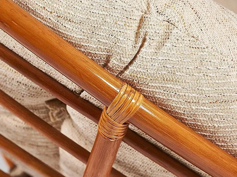 Кресло Papasan 23/01 W с подушкой Cognac, ткань Старт — фото 2