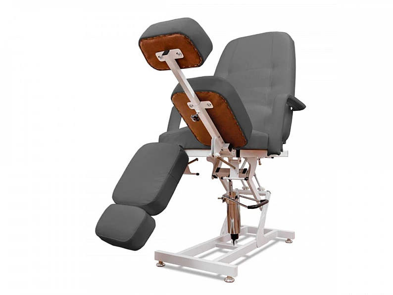 Кресло педикюрное Гармония-2 гидравлика Анатомическая серый — фото 5