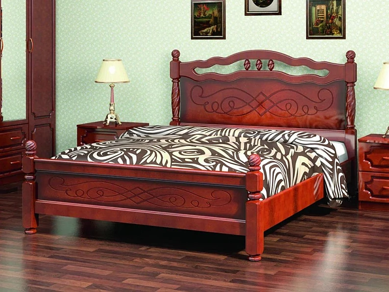 Кровать Карина-15 1600 Орех — фото