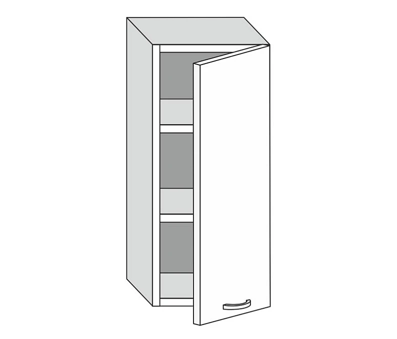 Верхний шкаф 40x91,3 см для кухни Тиффани Stefany Стандарт МДФ — фото