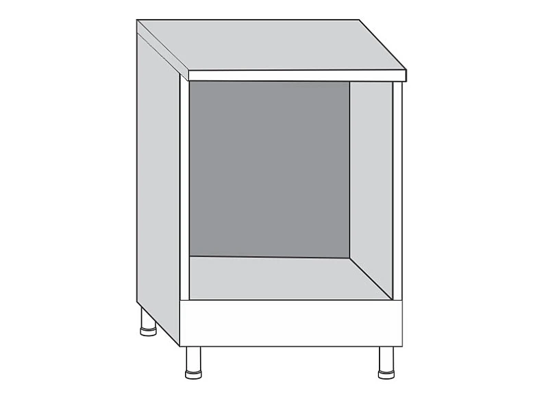 Напольный шкаф 60x85 см под духовку для кухни Тиффани Stefany Стандарт МДФ — фото