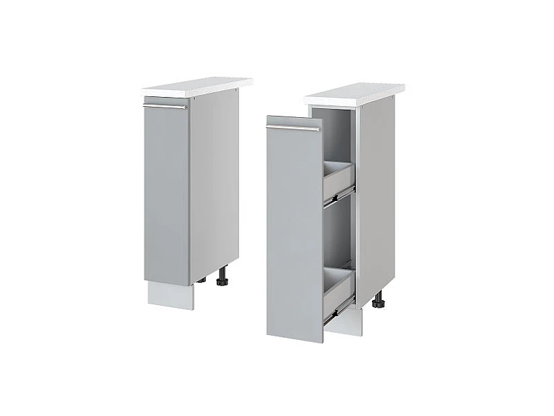 Бутылочница 20x82 см для кухни Фиджи белый/графит 1800 — фото