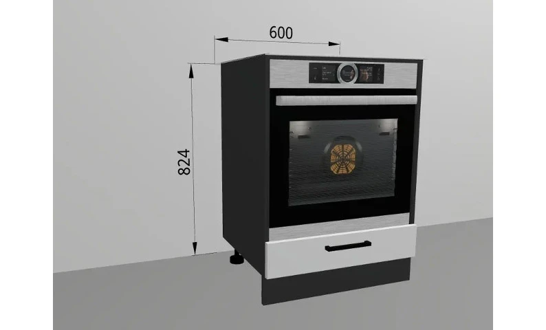 Напольный шкаф 60x82,4 см под духовку для кухни Вегас — фото