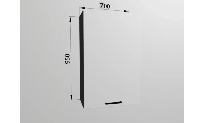 Верхний шкаф 70x95 см для кухни Лада — фото