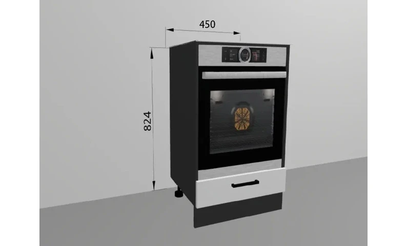 Напольный шкаф 45x82,4 см под духовку для кухни Бланка — фото