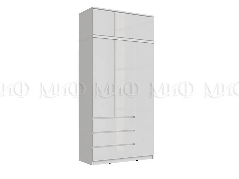 Шкаф 1200 с антресолью Челси Белый — фото