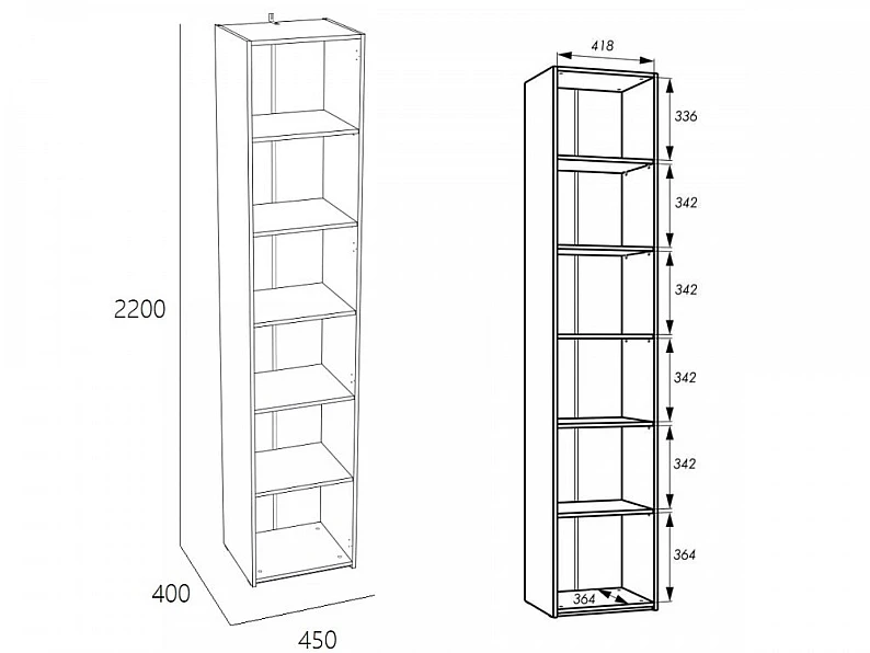 Шкаф для белья Арден 200.01 Витрина — фото 3