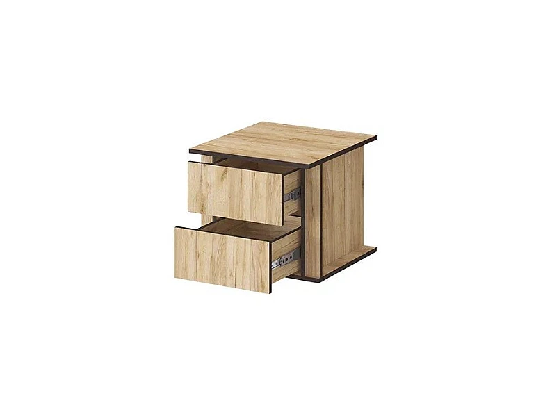 Шкаф Бастион ЛДСП 500 Графит/дуб крафт золотой — фото 2