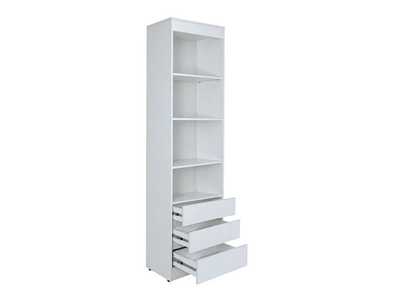 Шкаф книжный 3 ящика Бьерн 4 2200 белый — фото 3